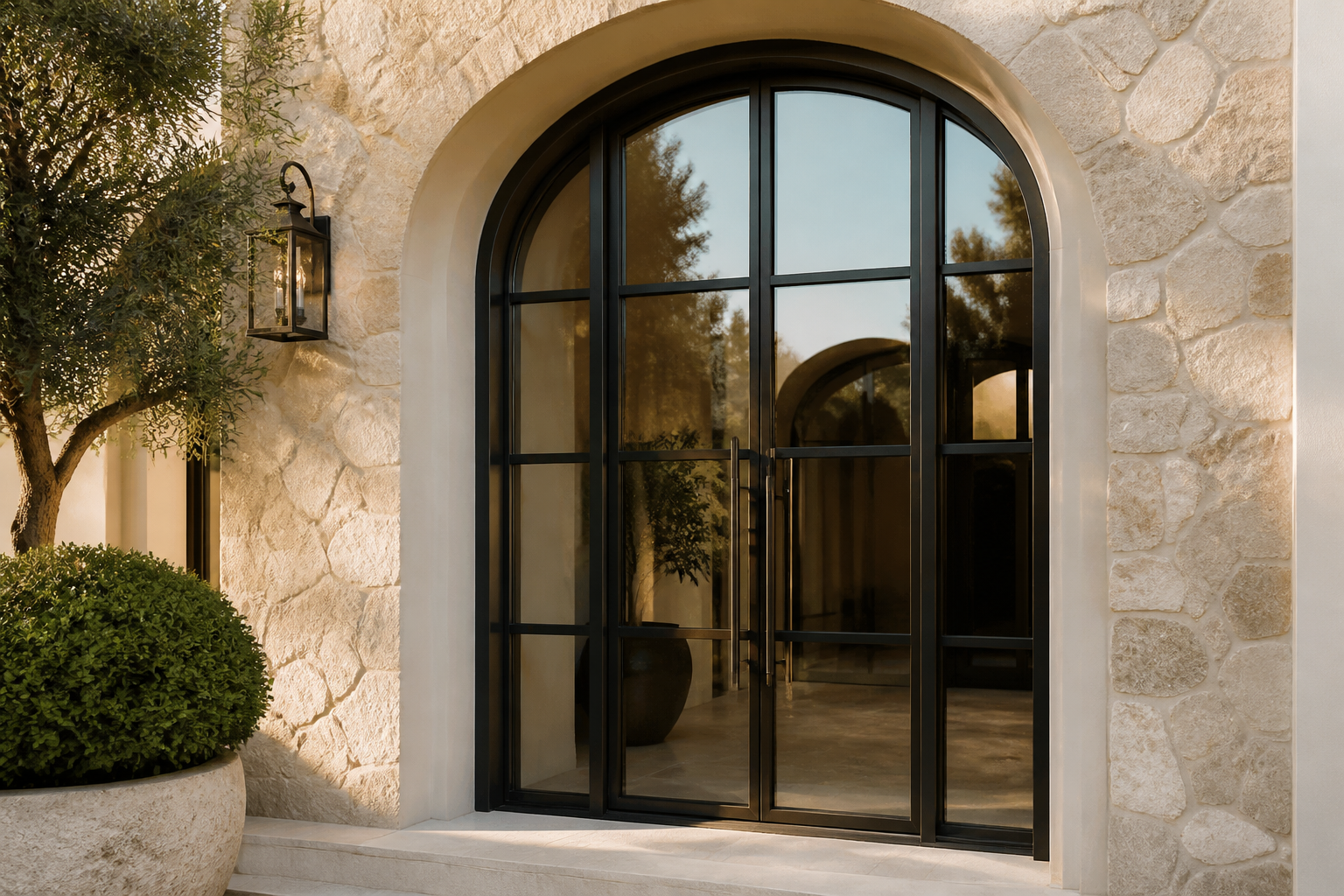 VLX 100 Arched / Custom Door in Houston, TX | Meridian Windows and Doors Houston - detail 3