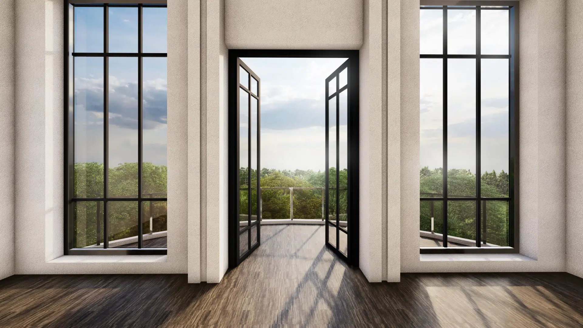 VLX 100 Double Swing / French Door in Houston, TX | Meridian Windows and Doors Houston - detail 1